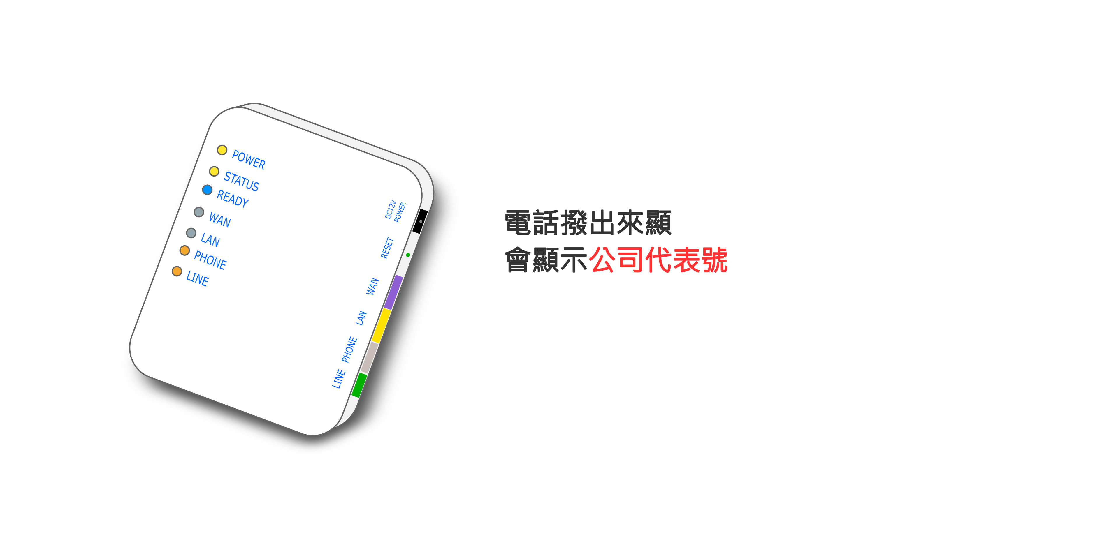 網路電話撥出來顯可設公司代表號。